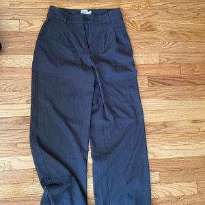 Wide leg dress pants trousers